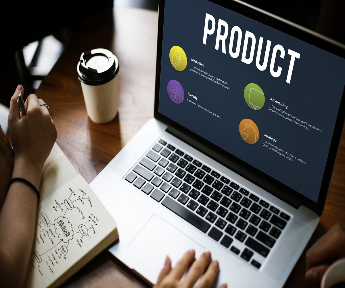 Product go-to-market plan open on a laptop