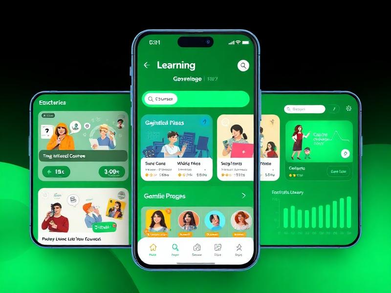Neuron Education mobile learning app with interactive course modules